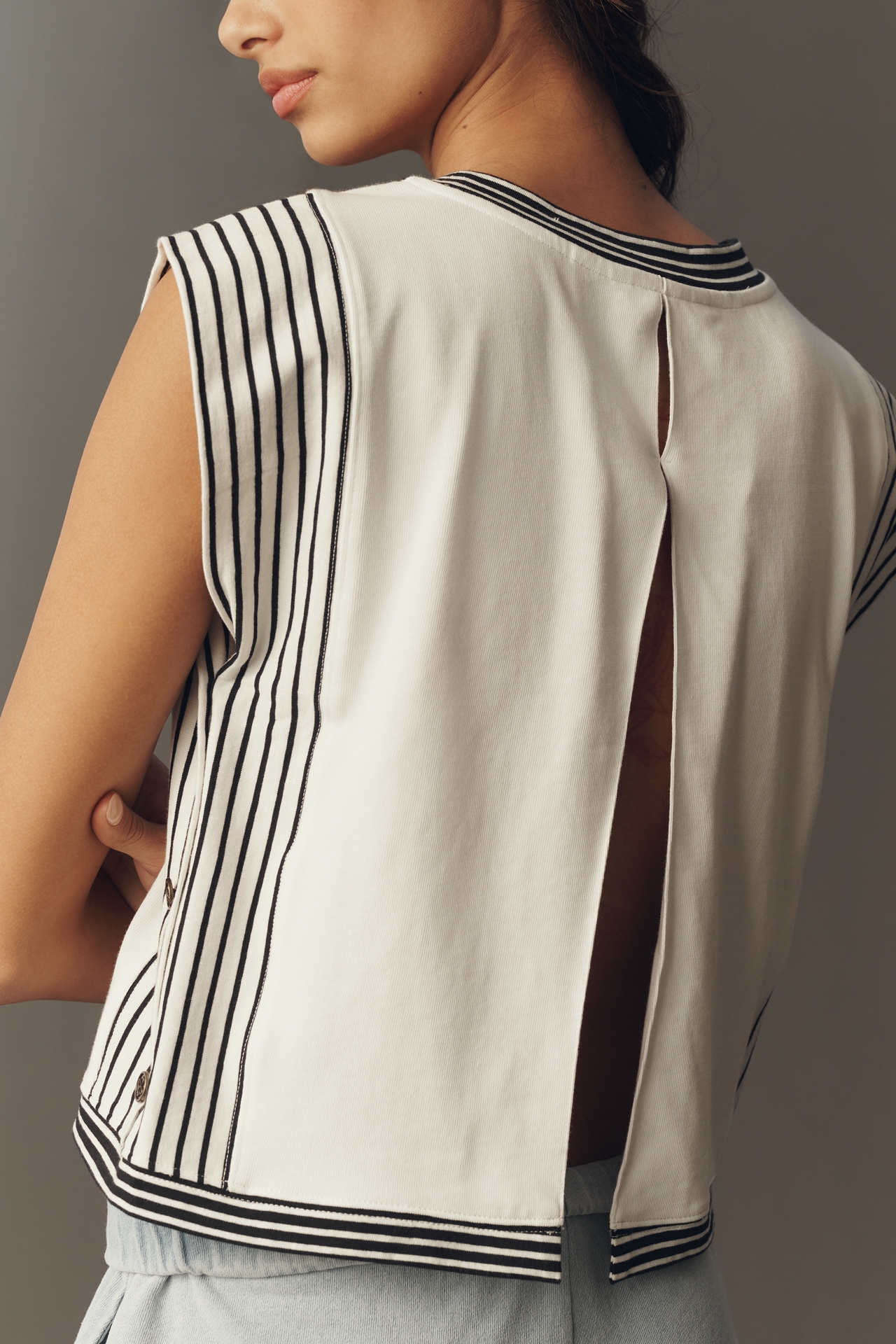 Maeve Boatslip Muscle Tee