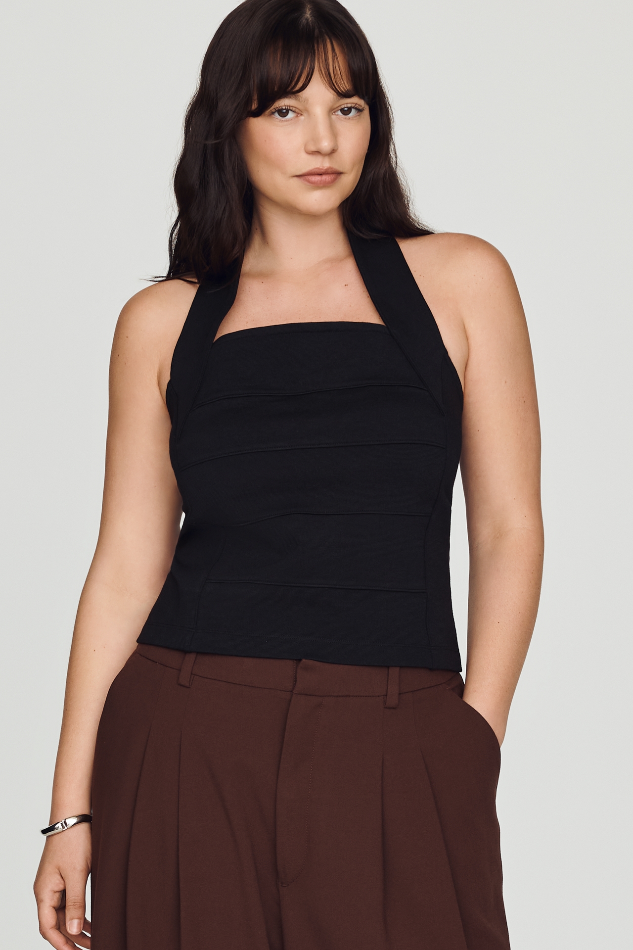 By Anthropologie Ponte Bandage Halter Top