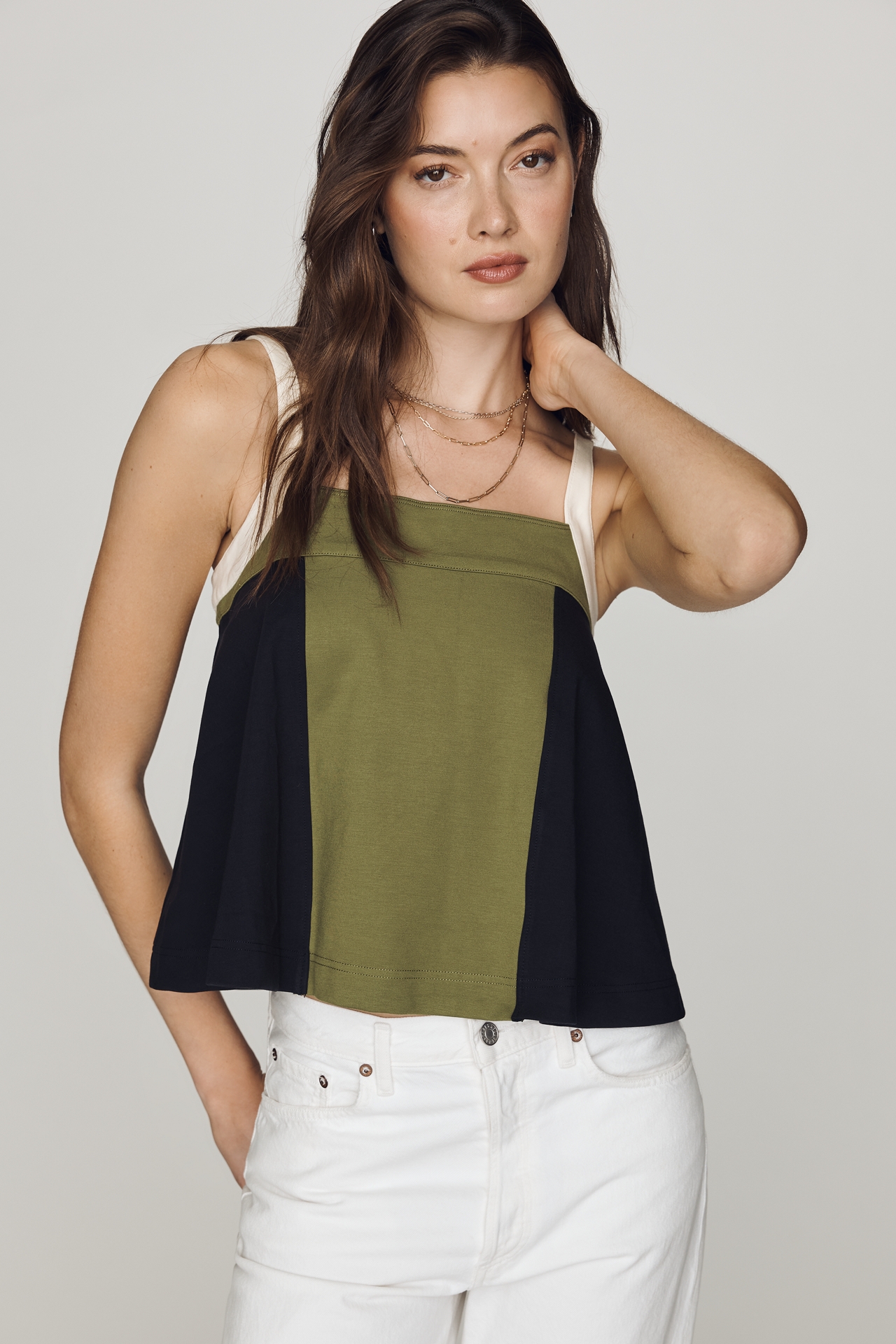 Maeve Colorblock Swing Tank