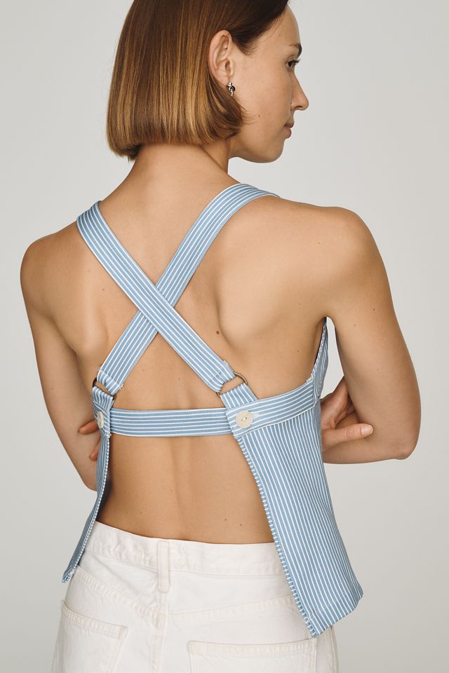 By Anthropologie Pleated Apron Top #1