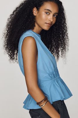Pilcro Cotton Waisted Muscle Tee