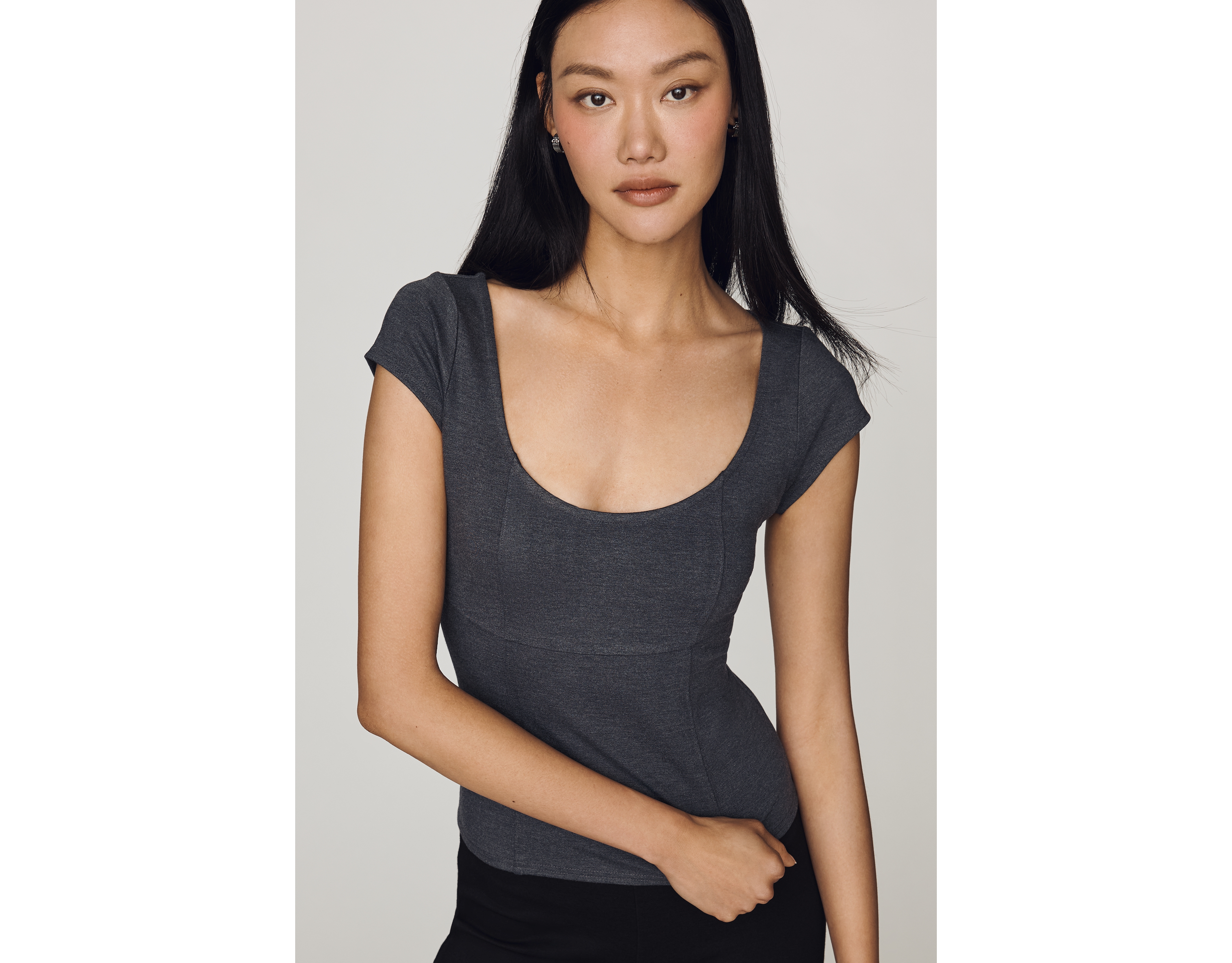 Maeve Scoop-Neck Tee