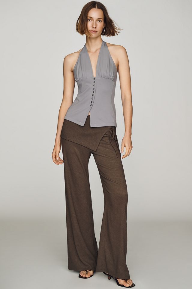 Maeve Plunge Halter Top #2