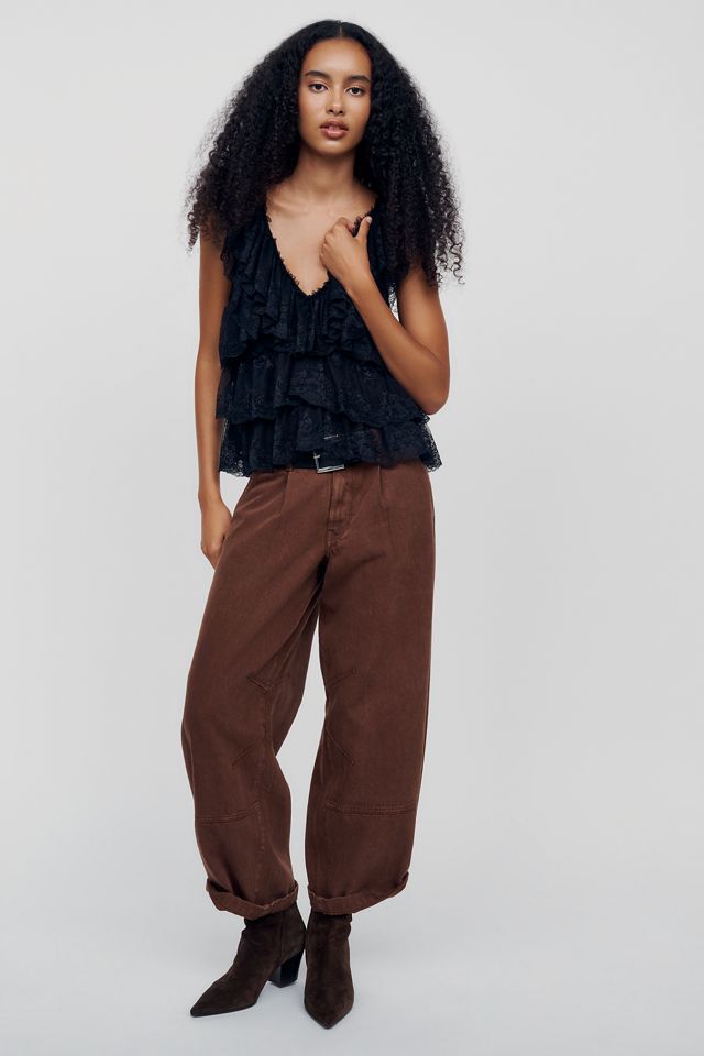 By Anthropologie Tiered Lace Top #2