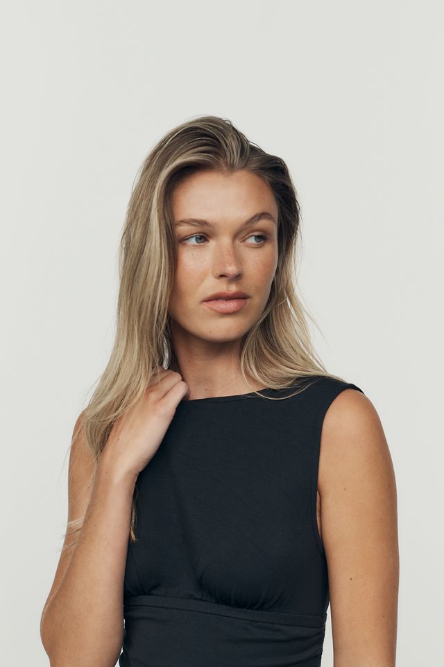 Maeve Ruched Boat-Neck Tank #4