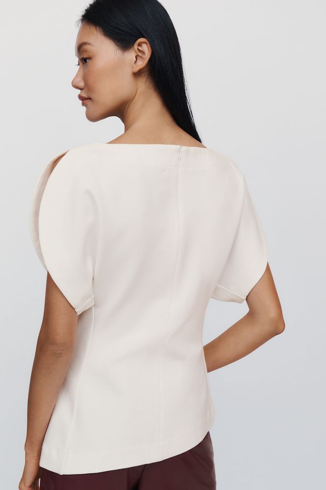 Maeve Structured Puff Sleeve Top #2