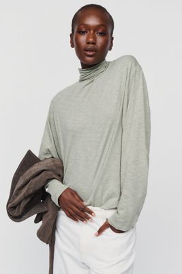 By Anthropologie Cotton Modal Turtleneck 