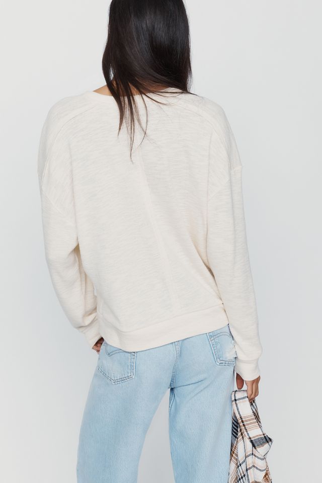 Pilcro 100% Cotton Slub Henley Top #2