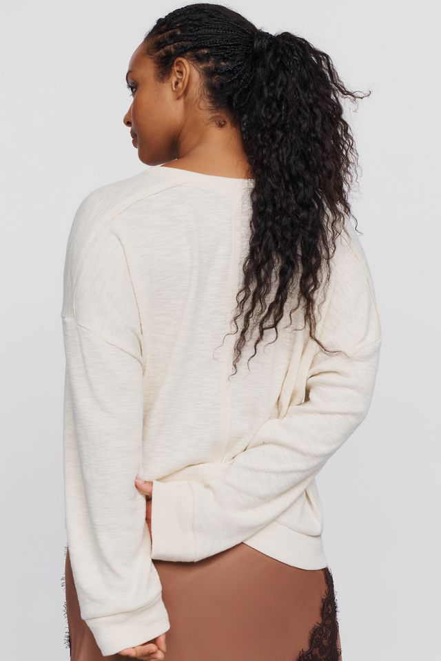 Pilcro 100% Cotton Slub Henley Top #7