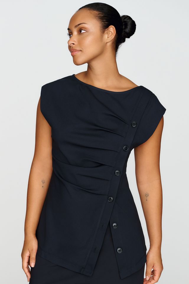 Maeve Asymmetrical Buttondown Top #4