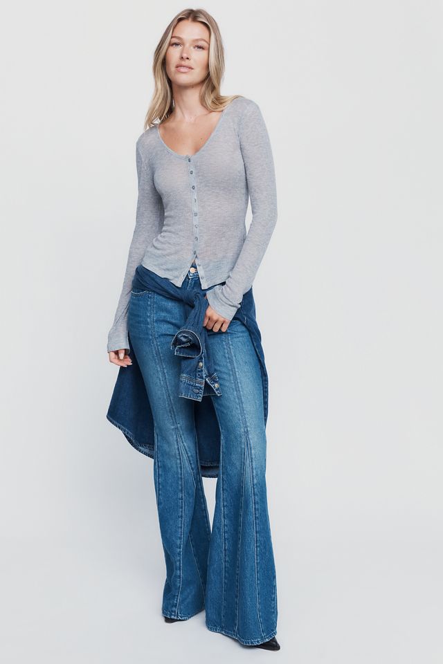 By Anthropologie Gianna Cashmere Blend U-Neck Cardigan #1