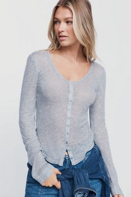 By Anthropologie Gianna Cashmere Modal U-Neck Cardigan