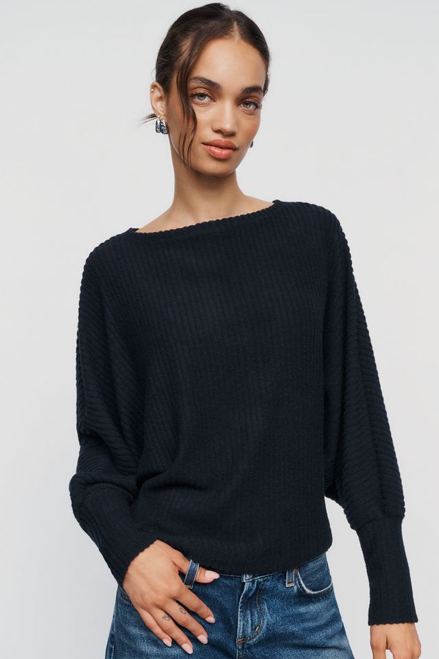 By Anthropologie Ribbed Dolman Sleeve Sweater #3