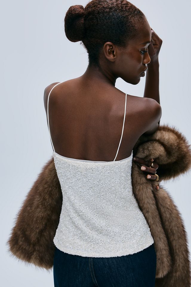 Maeve Sequin Square Neck Cami #2