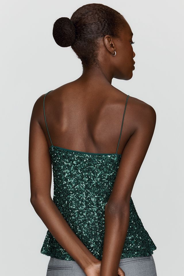 Maeve Sequin Square Neck Cami #2