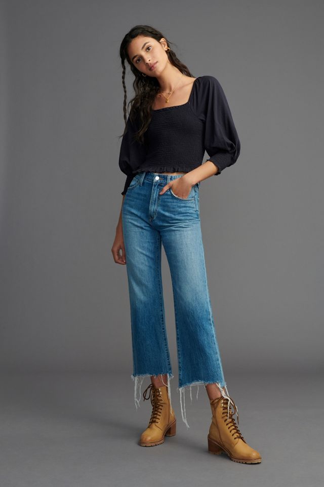 Pilcro Ginny Smocked Crop Top #3