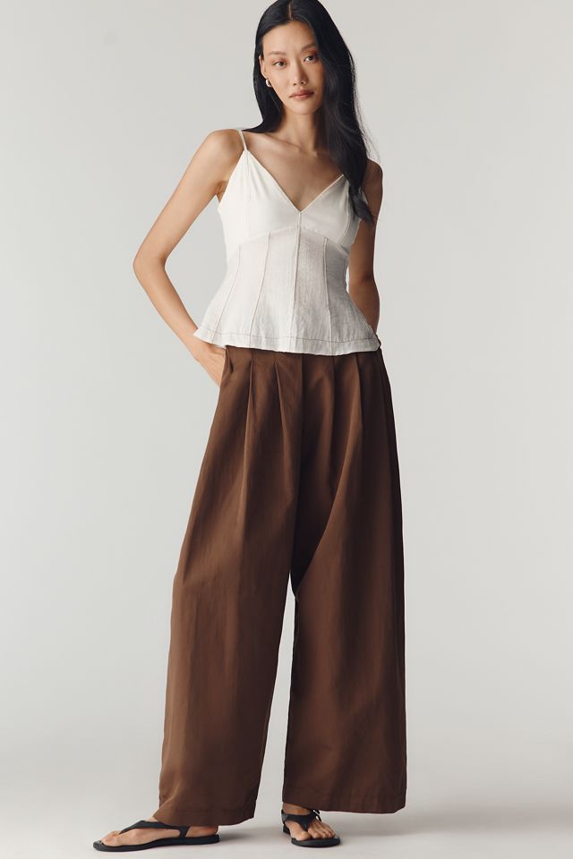 By Anthropologie V-Neck Waisted Peplum Tank | Anthropologie