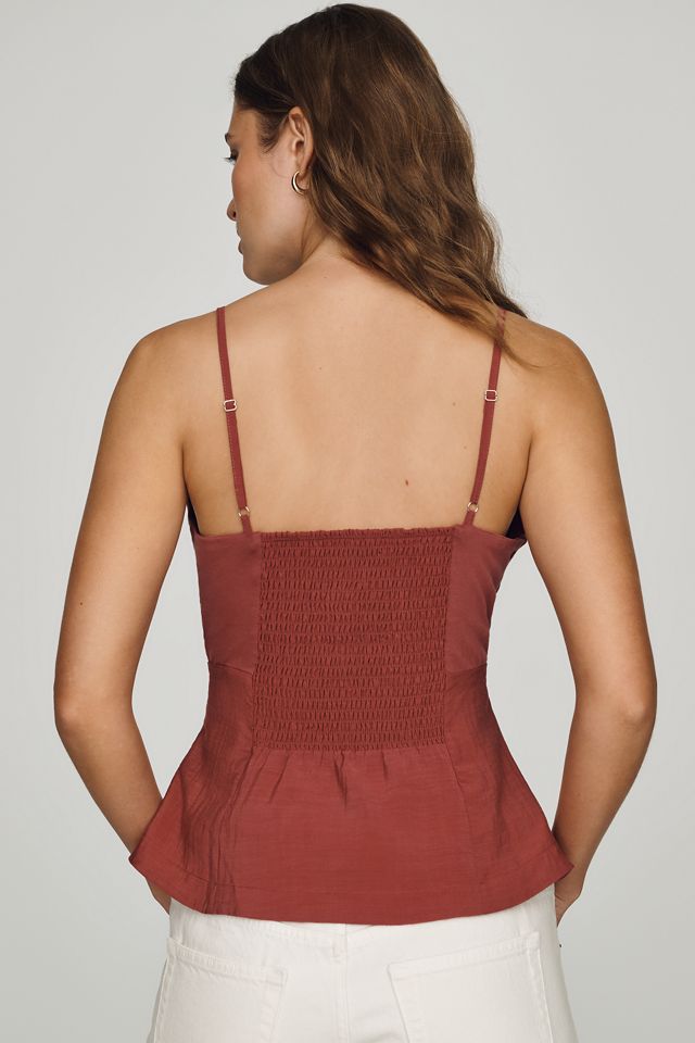 By Anthropologie V-Neck Waisted Peplum Tank #2