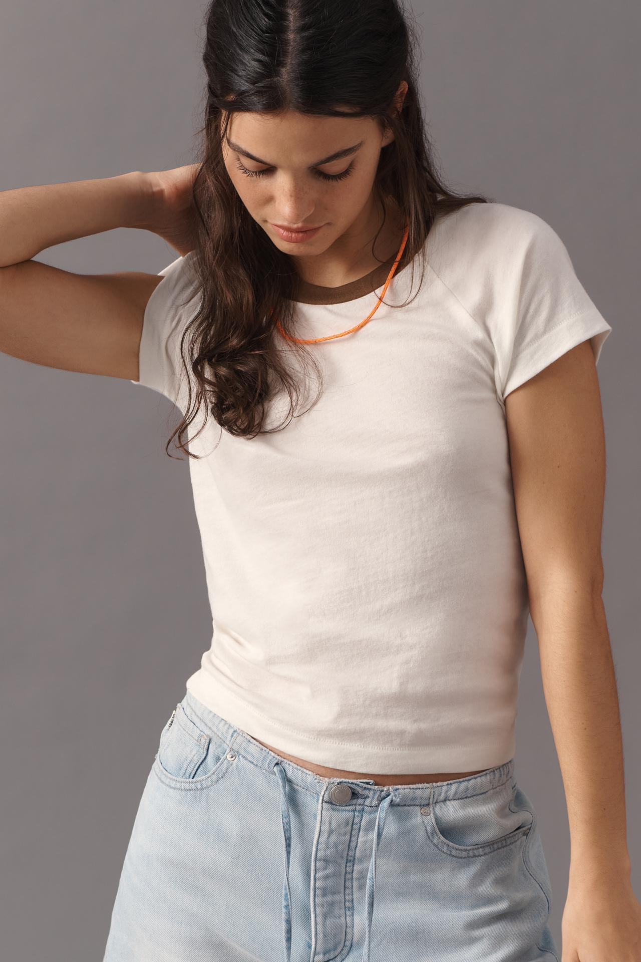 Pistola Ryn Cotton Shrunken Raglan Tee