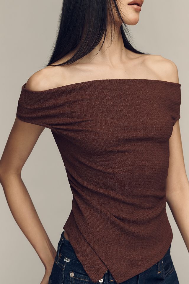 By Anthropologie Fitted Off-Shoulder Top #3