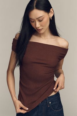 By Anthropologie Fitted Off-Shoulder Top
