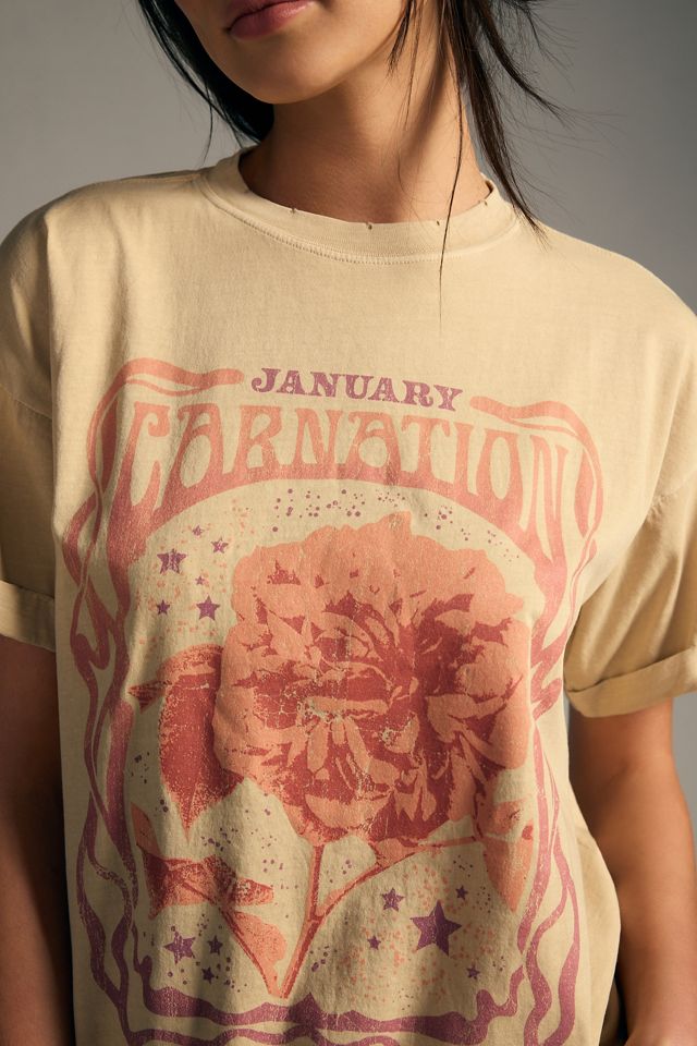 Girl Dangerous Birth Month Flower Tee #1