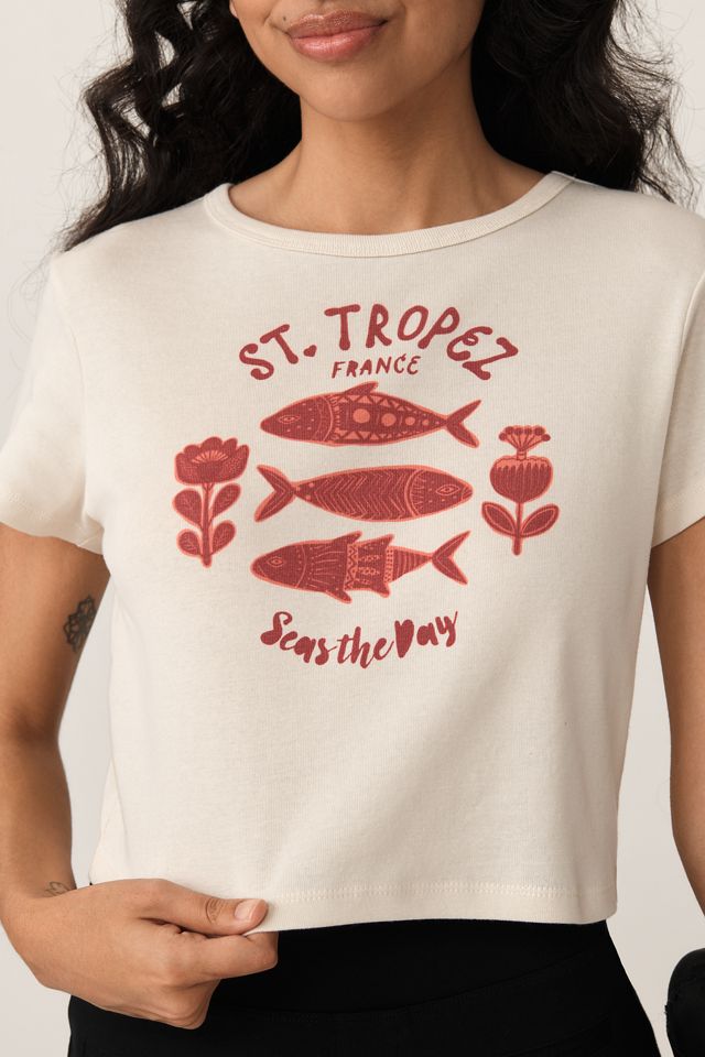 Girl Dangerous St. Tropez Graphic Baby Tee #6