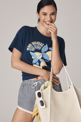 Girl Dangerous Main Squeeze Graphic Tee In Blue