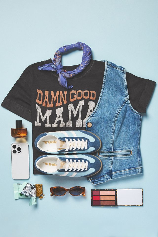 Girl Dangerous Damn Good Mama Cropped Boyfriend Tee
