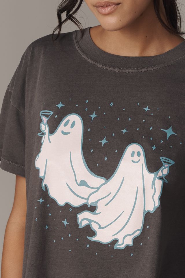 Girl Dangerous Martini Ghosts Graphic Tee #1