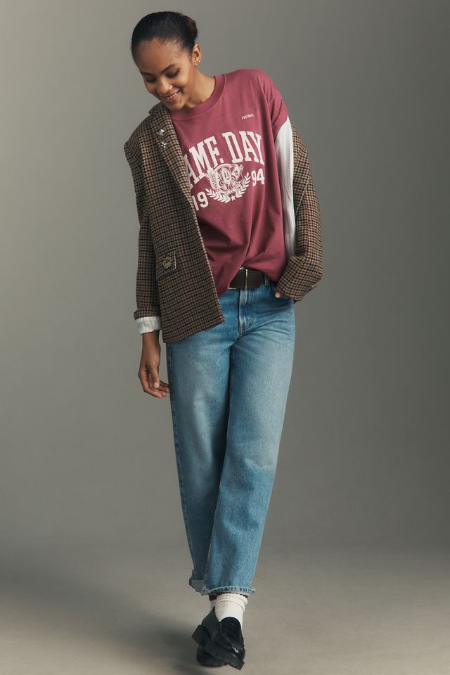 Girl Dangerous Game Day Boyfriend Tee #1