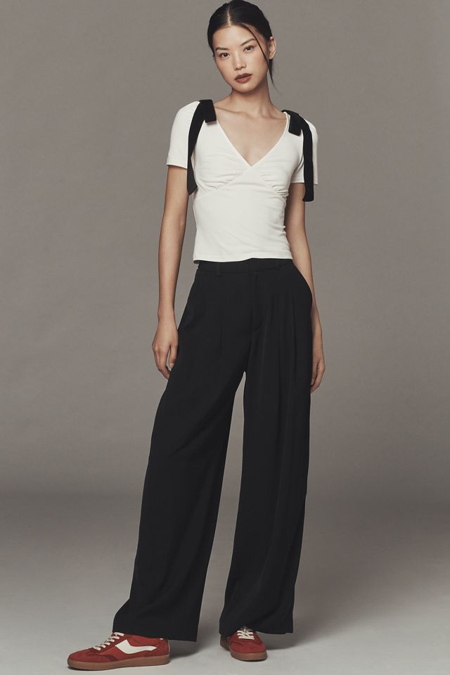 Mare Mare Bow Puff-Sleeve V-Neck Top #2