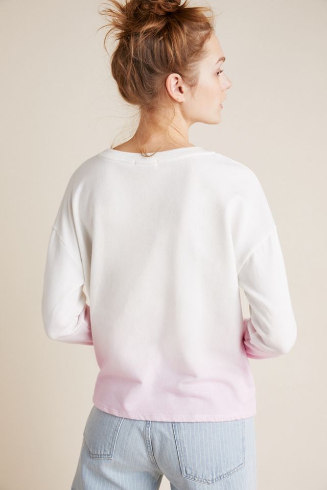Ombre Tie-Front Pullover #1