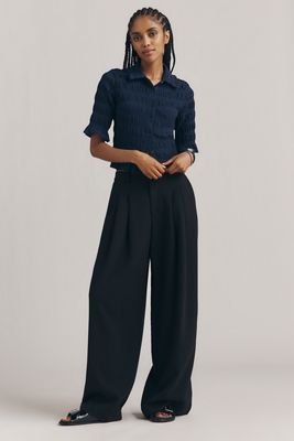 Sunday in Brooklyn Halter Cowl-Neck Backless Apron Top