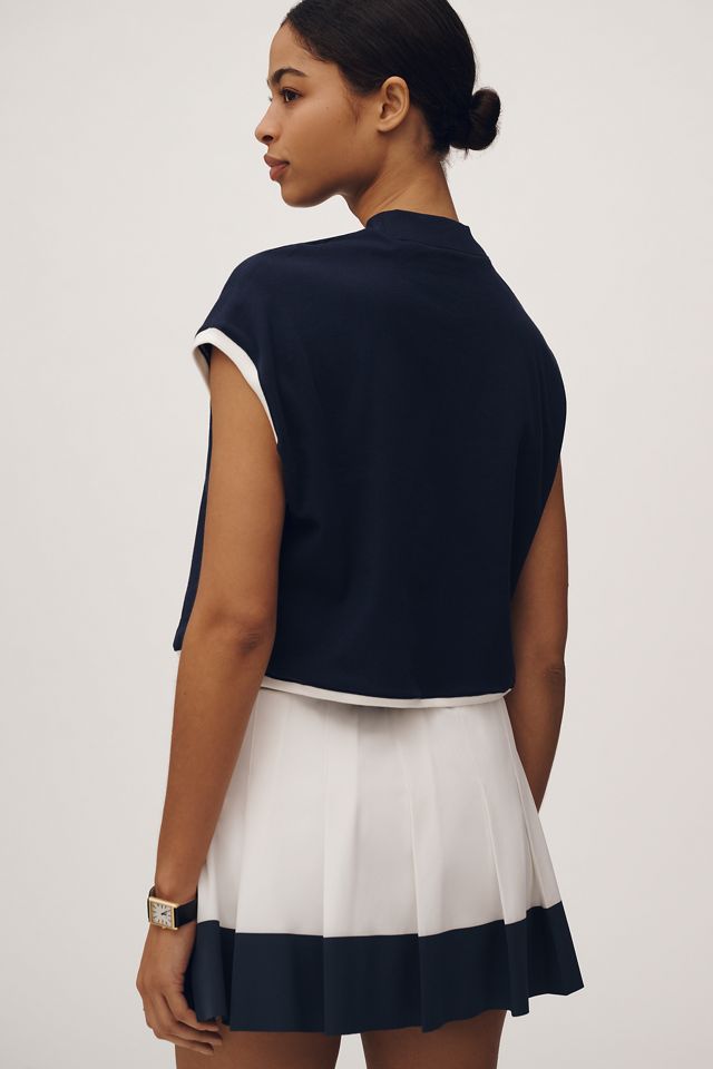 Maeve Mock-Neck Shell Tee #2