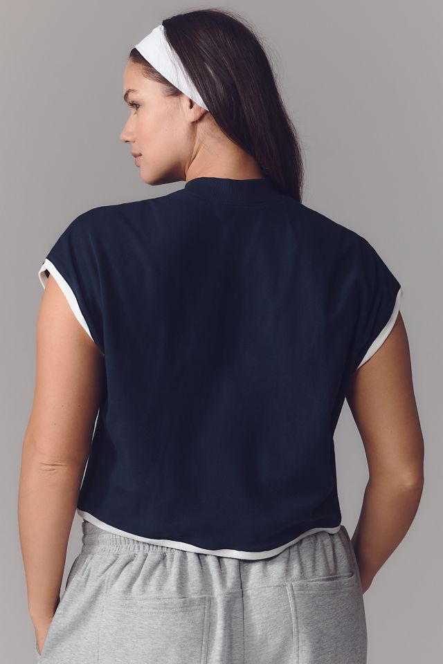 Maeve Mock-Neck Shell Tee #5