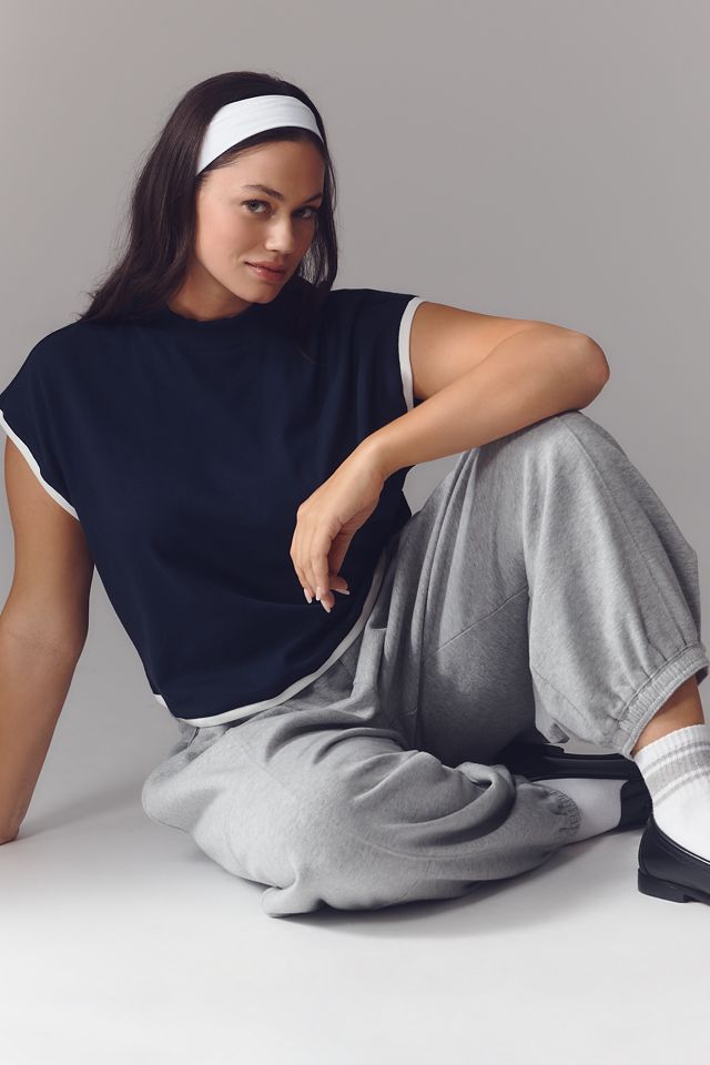 Maeve Mock-Neck Shell Tee #6