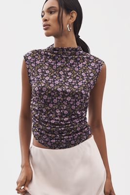 Maeve Halter Twofer Mini Dress