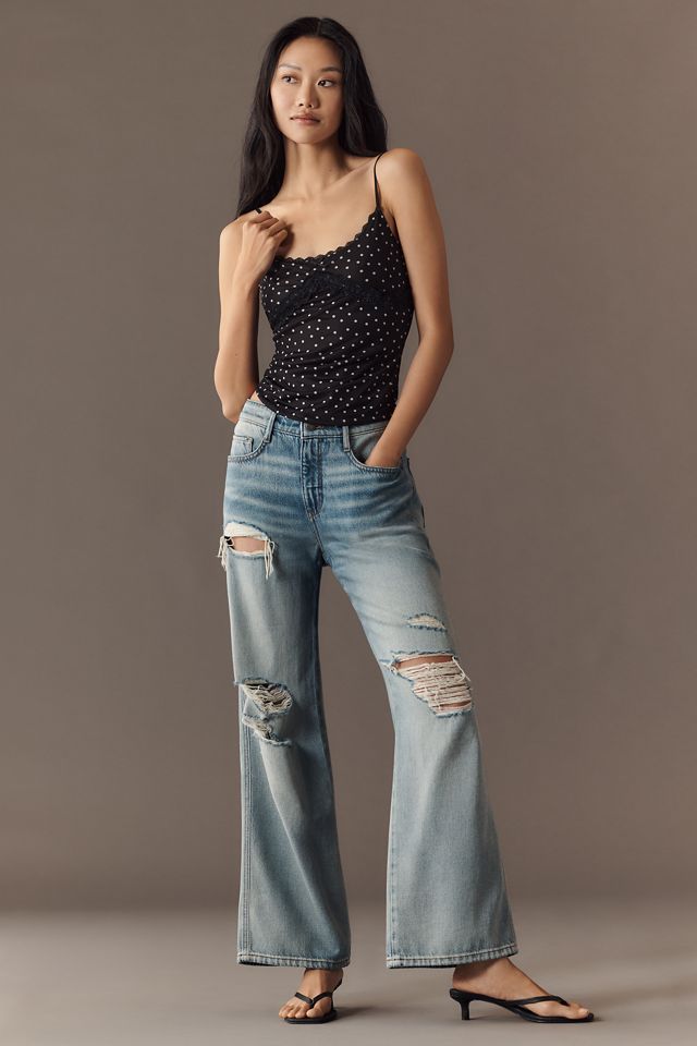 Maeve Lace-Trim Scoop-Neck Tank #2