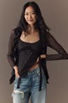 Maeve Lace-Trim Scoop-Neck Tank