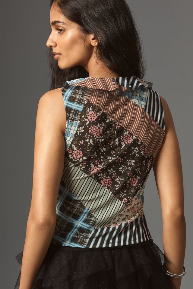 Maeve Tie-Front V-Neck Top #1