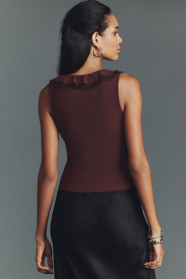 Maeve Tie-Front V-Neck Top