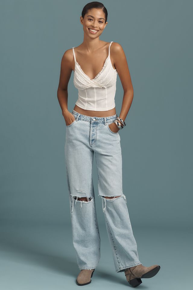 Pilcro Seamed Ruffle Tank Top #2