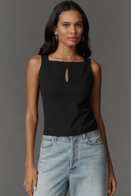 Maeve Keyhole Seamed Tank Top product page
