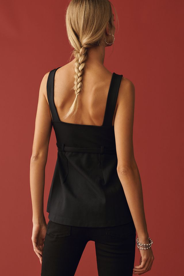 Maeve Belted Peplum Top #1