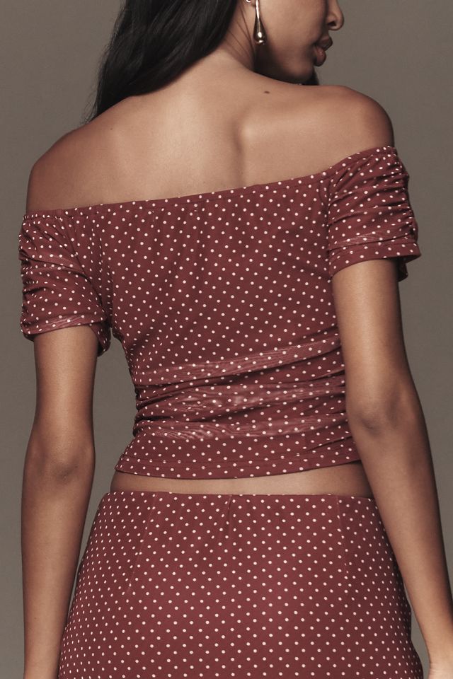 The Frolic Polly Off-Shoulder Mesh Top #2