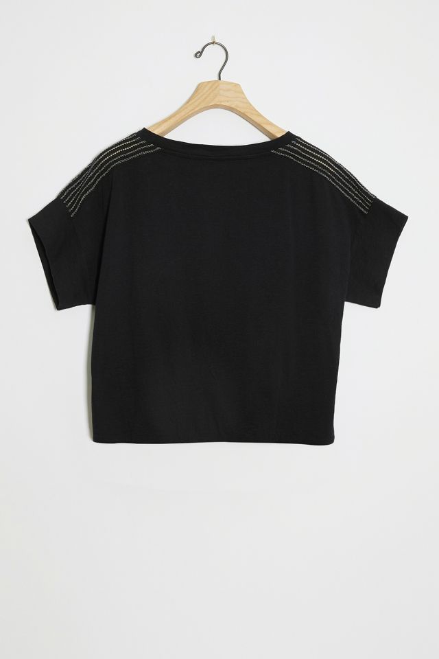 Lola Contrast-Stitch Top | Anthropologie