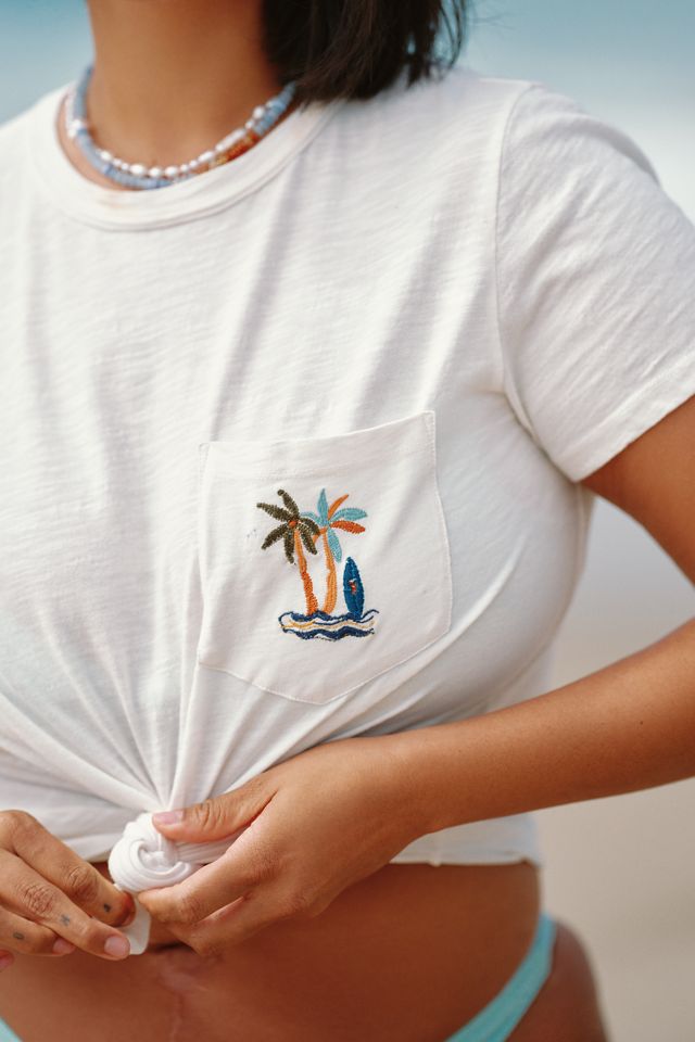The Bennie Cotton-Slub Crew-Neck Short-Sleeve Tee by Pilcro: Pocket Edition #6