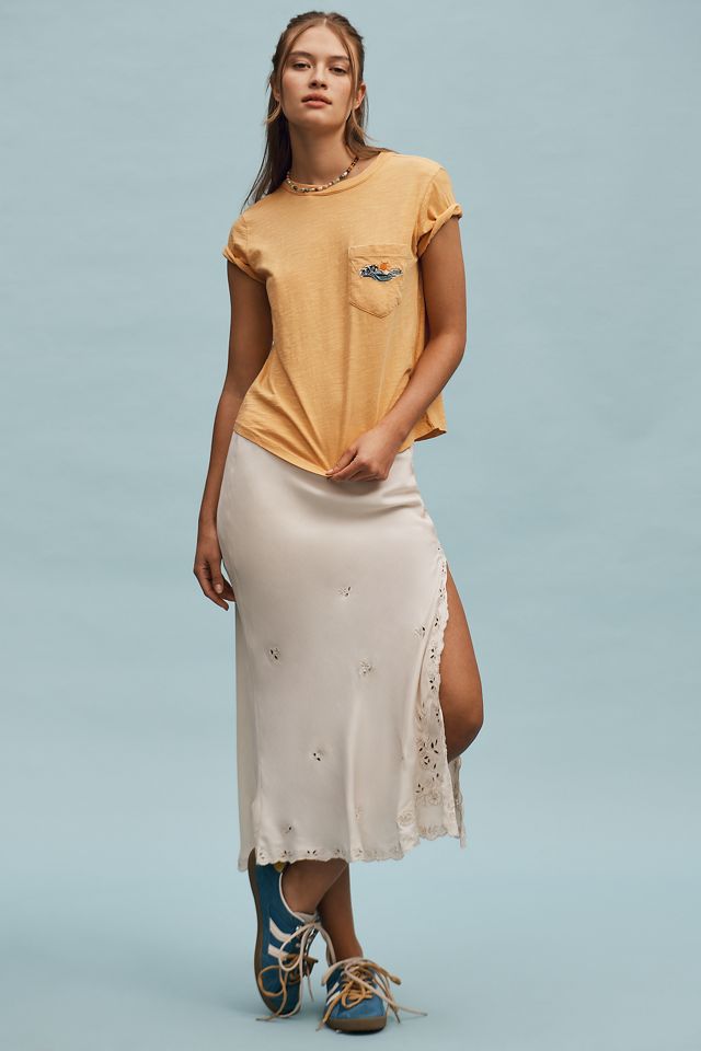 The Bennie Cotton-Slub Crew-Neck Short-Sleeve Tee by Pilcro: Pocket Edition #2