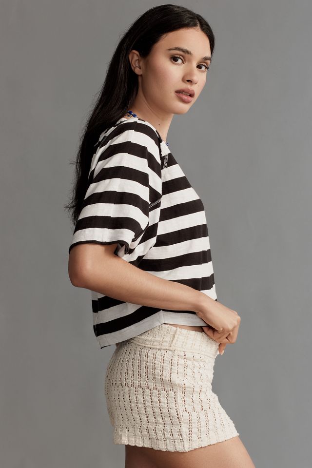 Pilcro Cotton Short-Sleeve Top #1